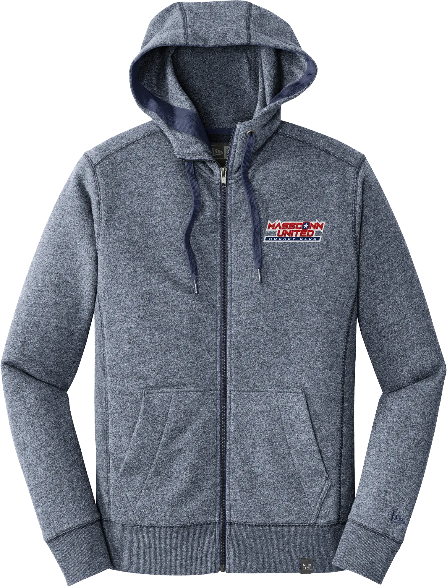 Mass Conn United New Era French Terry Full-Zip Hoodie