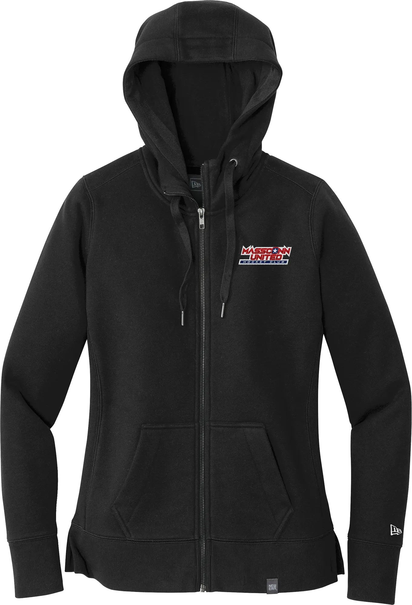 Mass Conn United New Era Ladies French Terry Full-Zip Hoodie