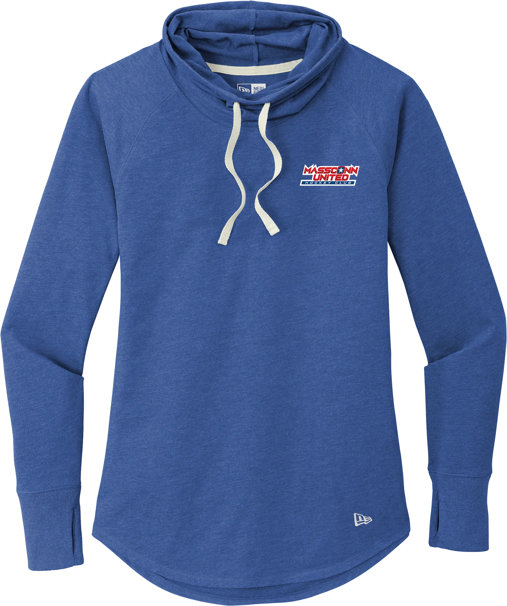 Mass Conn United New Era Ladies Sueded Cotton Blend Cowl Tee