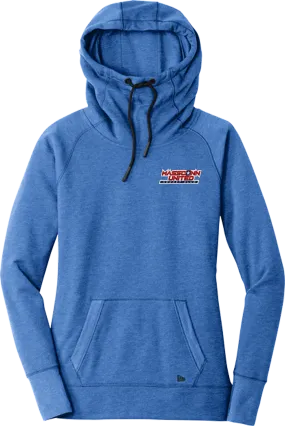Mass Conn United New Era Ladies Tri-Blend Fleece Pullover Hoodie
