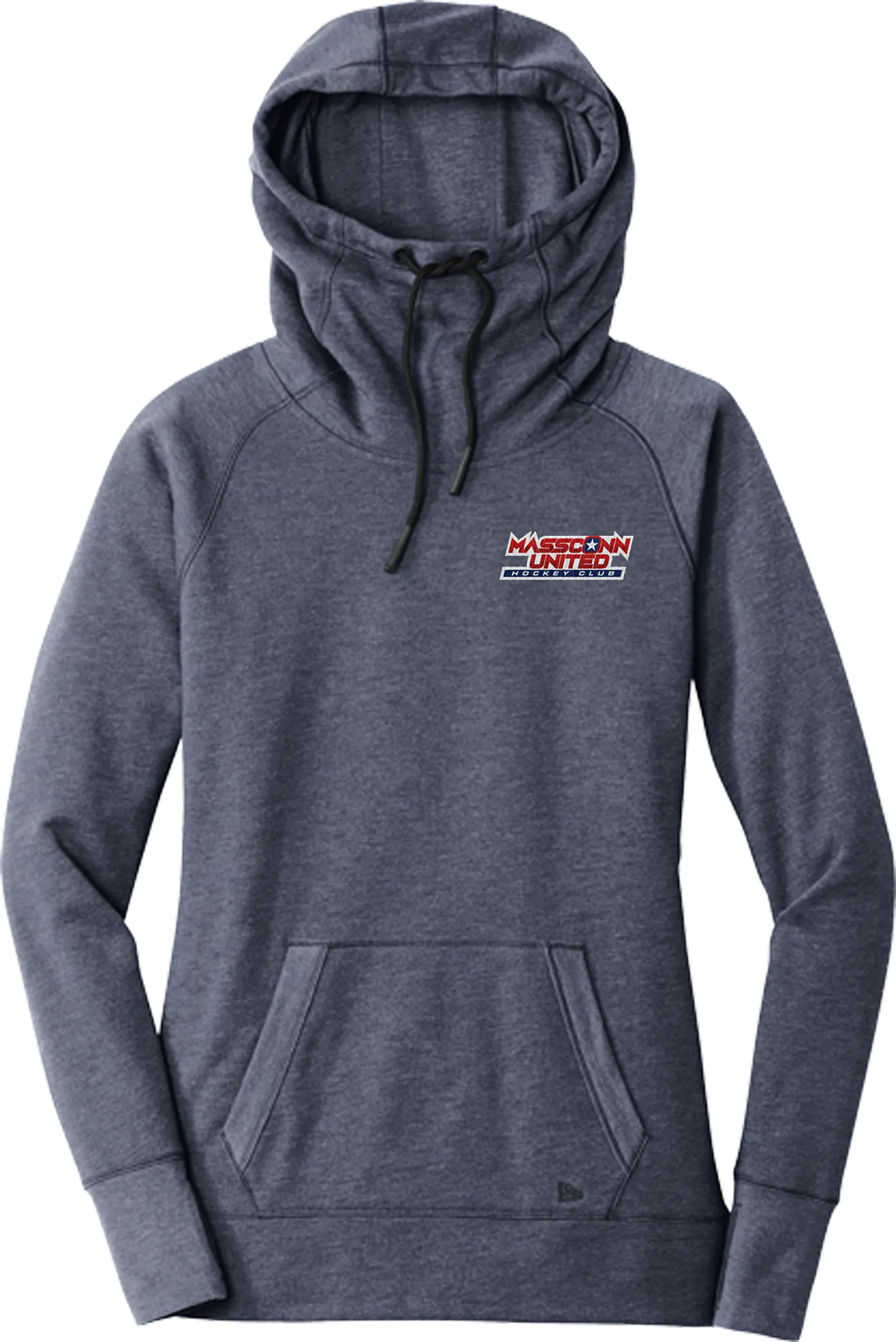 Mass Conn United New Era Ladies Tri-Blend Fleece Pullover Hoodie
