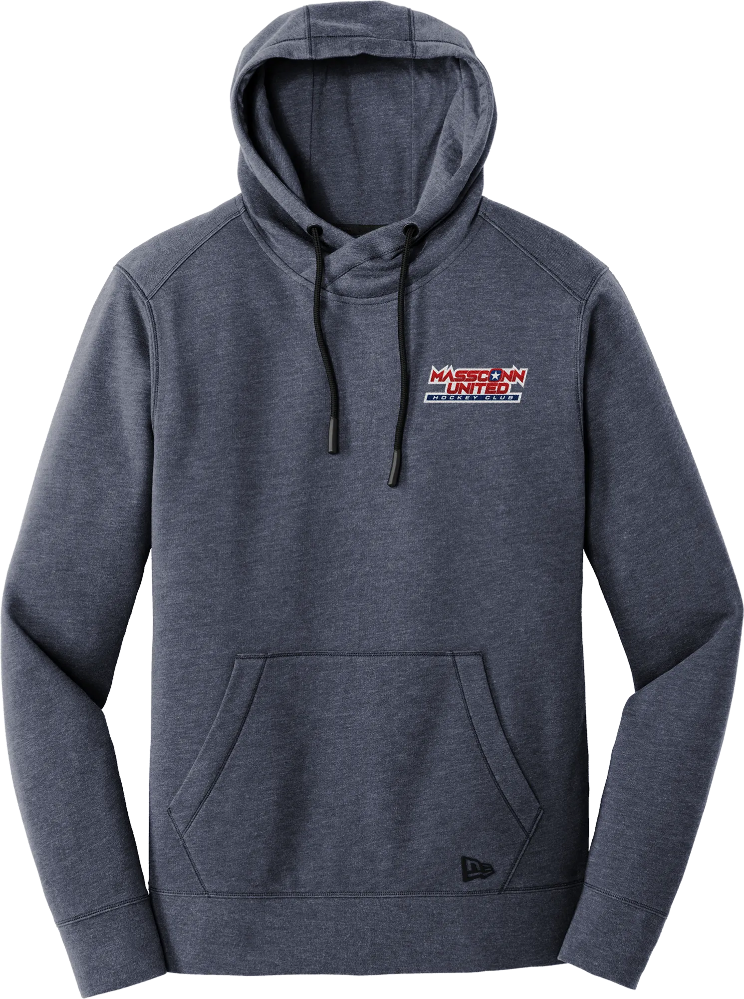 Mass Conn United New Era Tri-Blend Fleece Pullover Hoodie