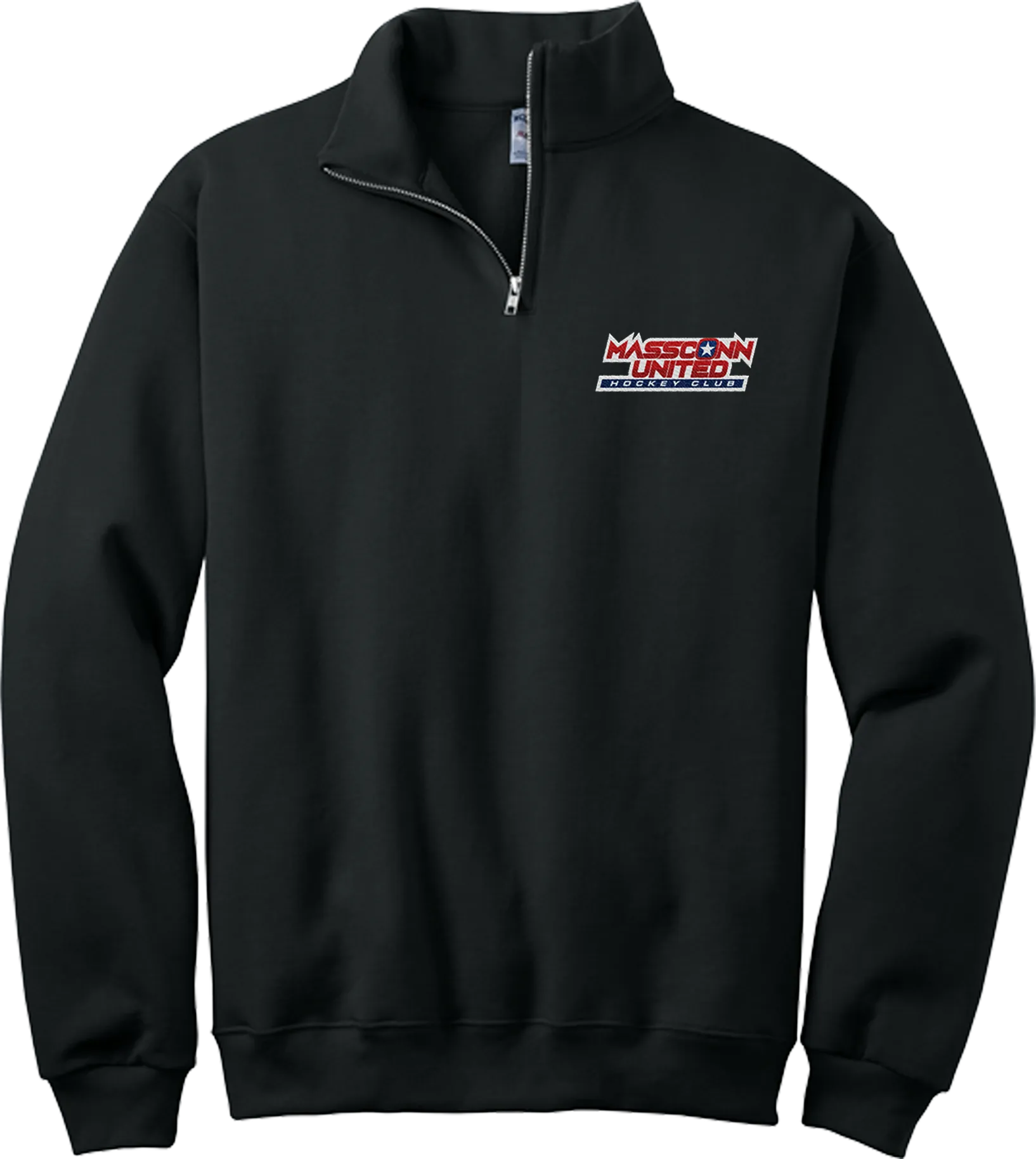Mass Conn United NuBlend 1/4-Zip Cadet Collar Sweatshirt