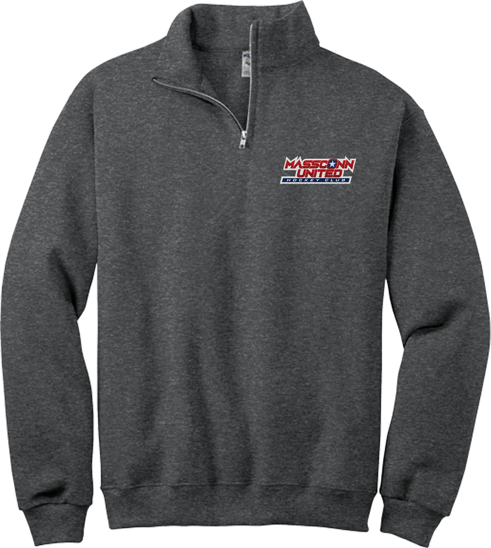 Mass Conn United NuBlend 1/4-Zip Cadet Collar Sweatshirt