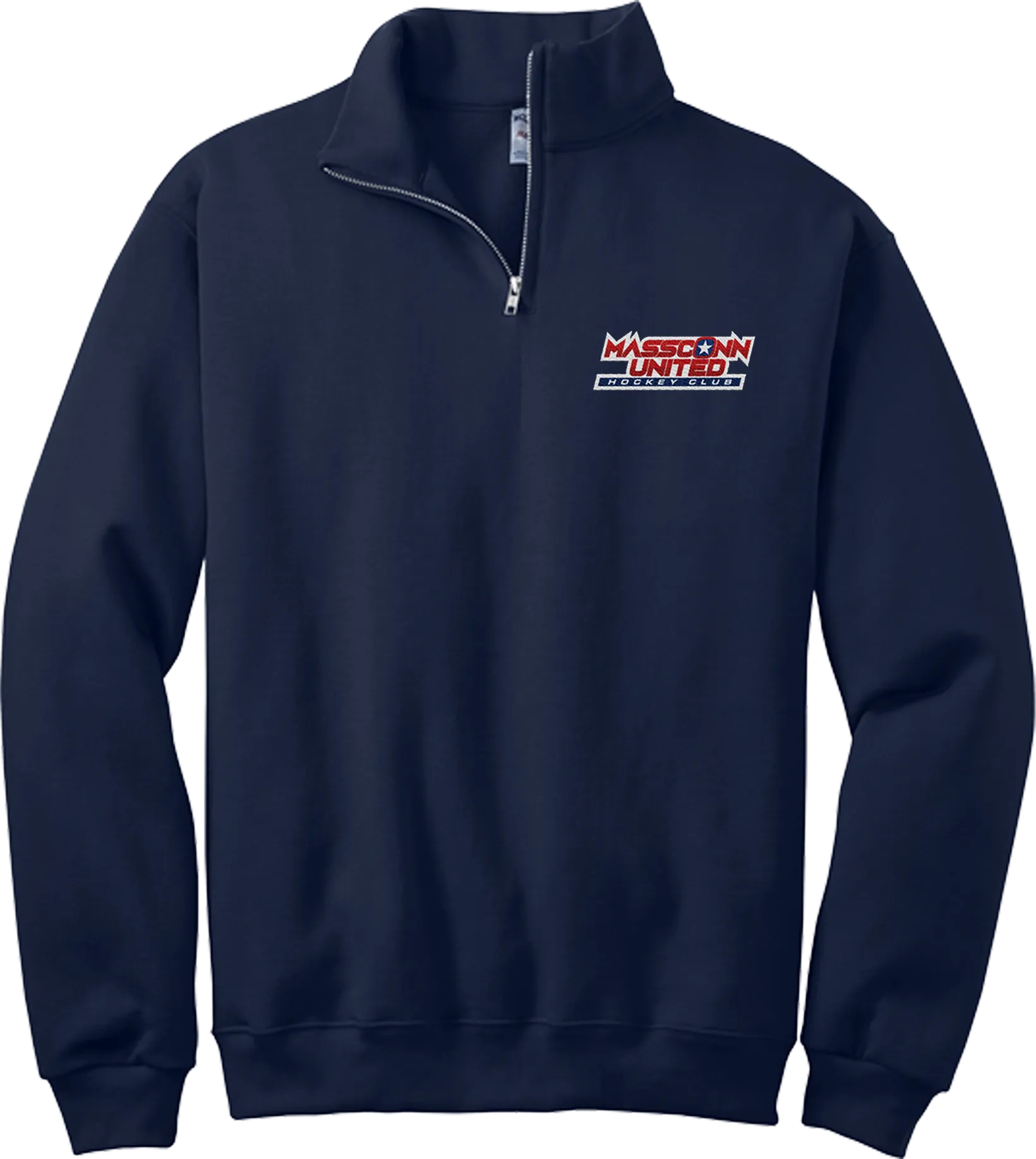 Mass Conn United NuBlend 1/4-Zip Cadet Collar Sweatshirt