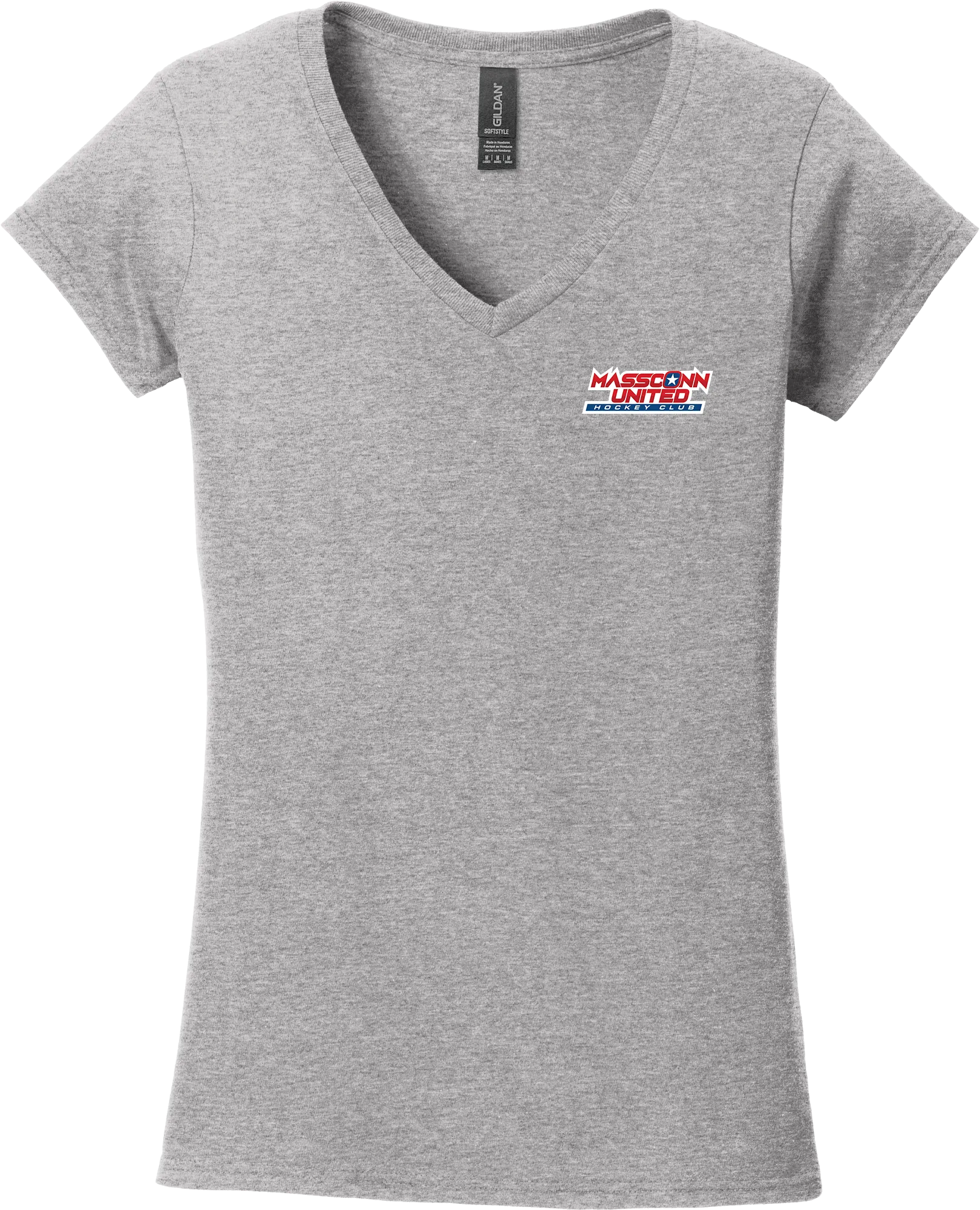 Mass Conn United Softstyle Ladies Fit V-Neck T-Shirt