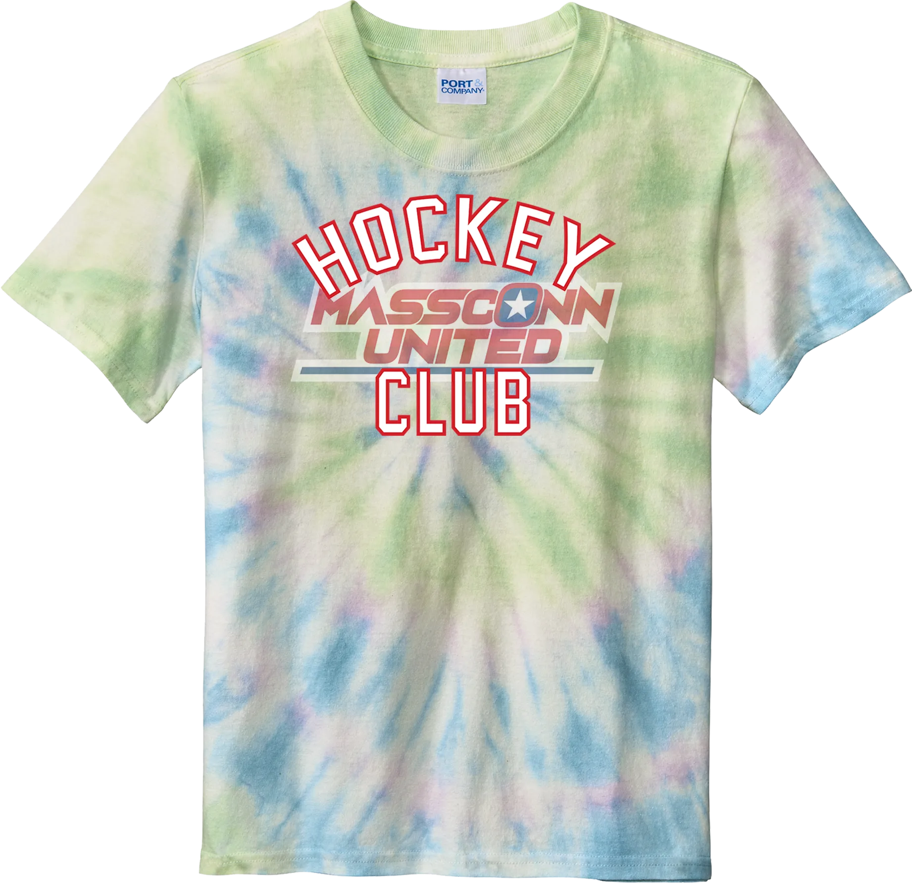 Mass Conn United Youth Tie-Dye Tee