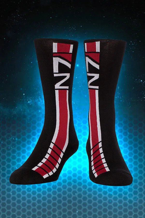 Mass Effect N7 Stripe Crew Socks