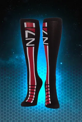 Mass Effect N7 Stripe Knee Socks