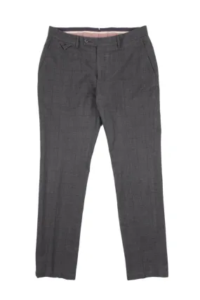 Men's HACKETT Mayfair Kensington Grey Check Chino Pants Size 34 / 50