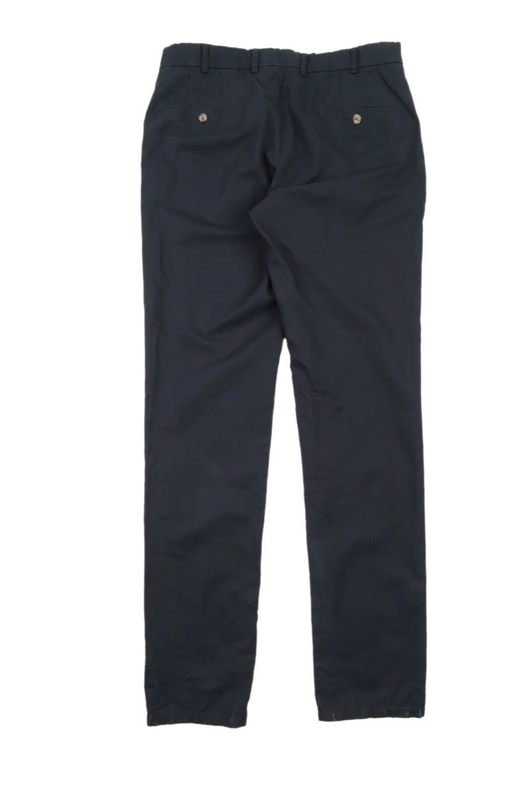 Men's SUITSUPPLY Navy Blue Cotton Linen Chino Pants Casual Trousers Size 50 / 34