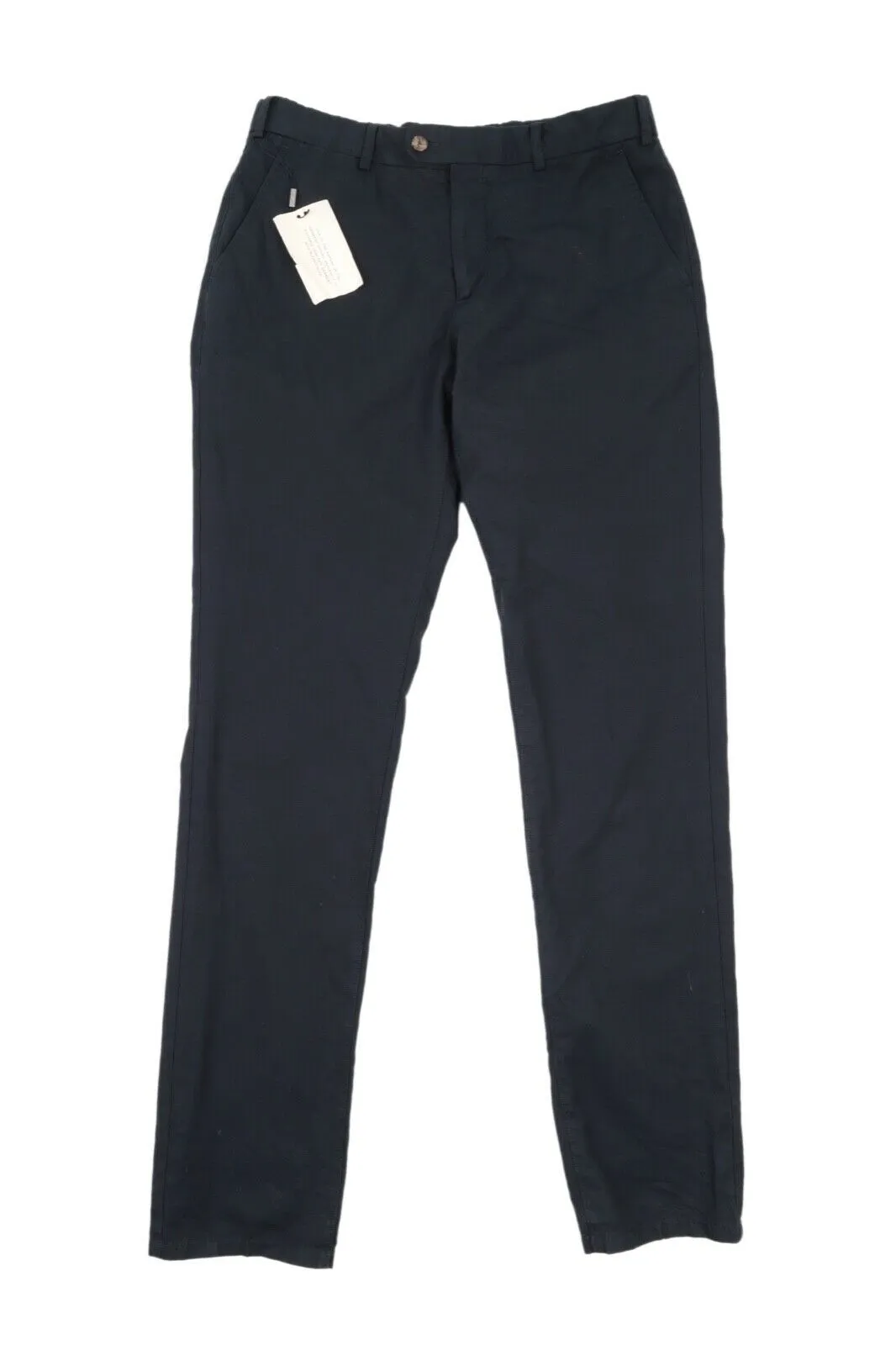 Men's SUITSUPPLY Navy Blue Cotton Linen Chino Pants Casual Trousers Size 50 / 34