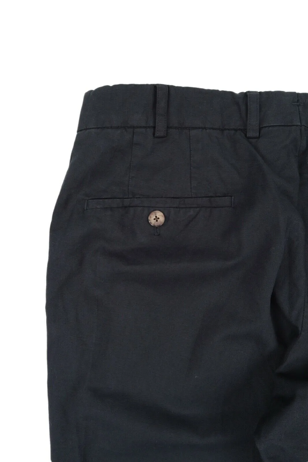 Men's SUITSUPPLY Navy Blue Cotton Linen Chino Pants Casual Trousers Size 50 / 34
