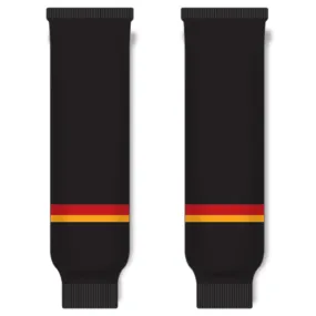 Modelline 2022 Calgary Flames Reverse Retro Black Knit Ice Hockey Socks