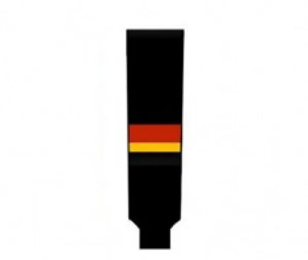 Modelline 2022 Calgary Flames Reverse Retro Black Knit Ice Hockey Socks