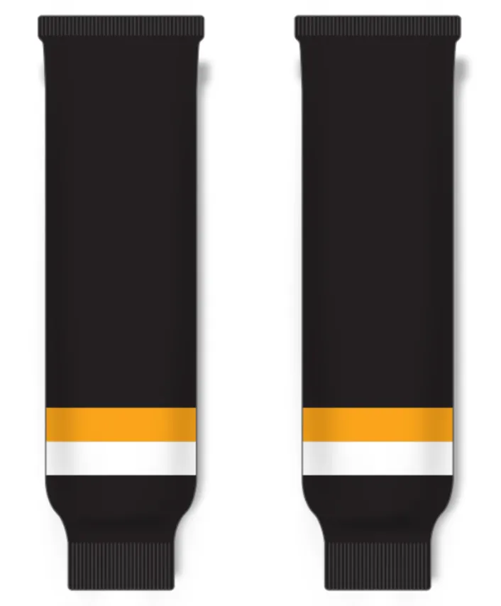 Modelline 2023 Boston Bruins Reverse Retro Black Knit Ice Hockey Socks