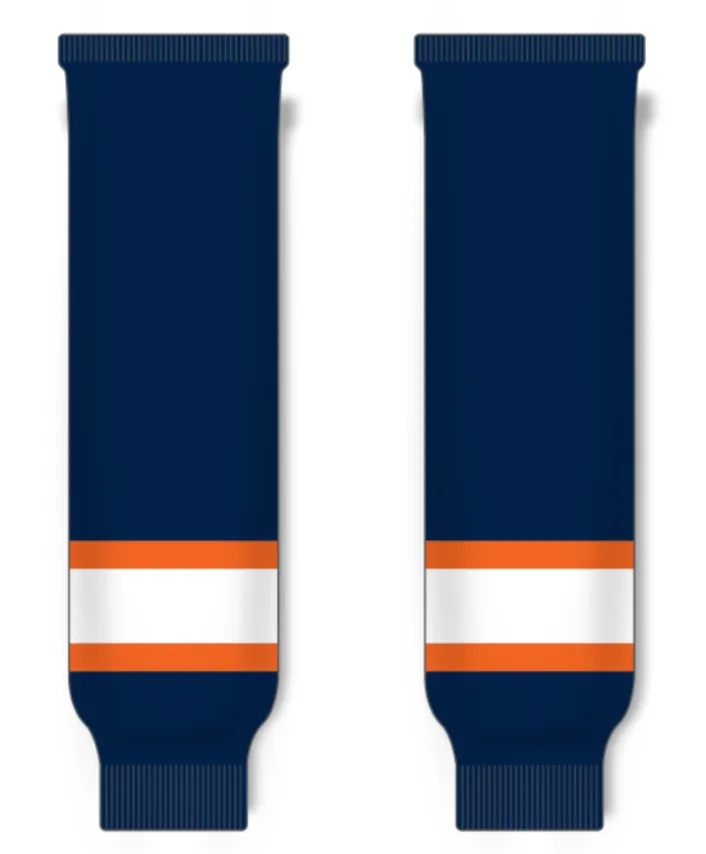Modelline 2023 Edmonton Oilers Reverse Retro Navy Knit Ice Hockey Socks