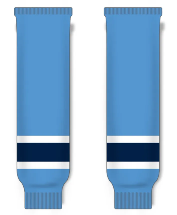 Modelline 2023 Montreal Canadiens Reverse Retro Sky Blue Knit Ice Hockey Socks
