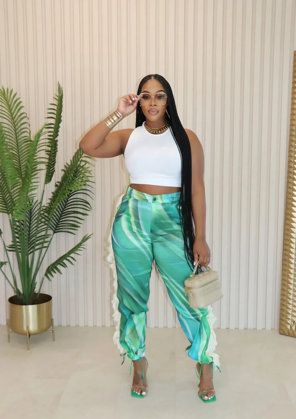 Ms. Miami Swirl Pants - Multi Color