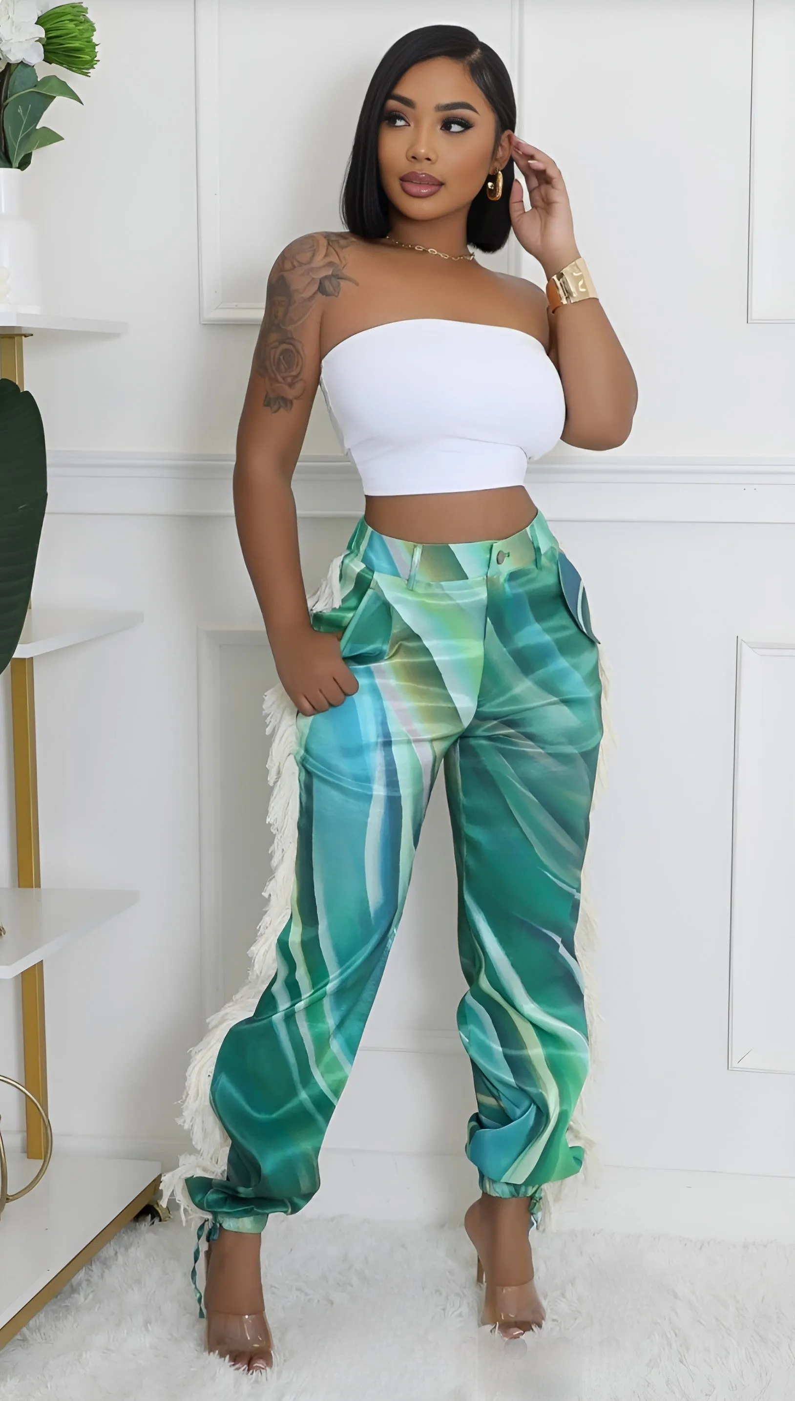 Ms. Miami Swirl Pants - Multi Color