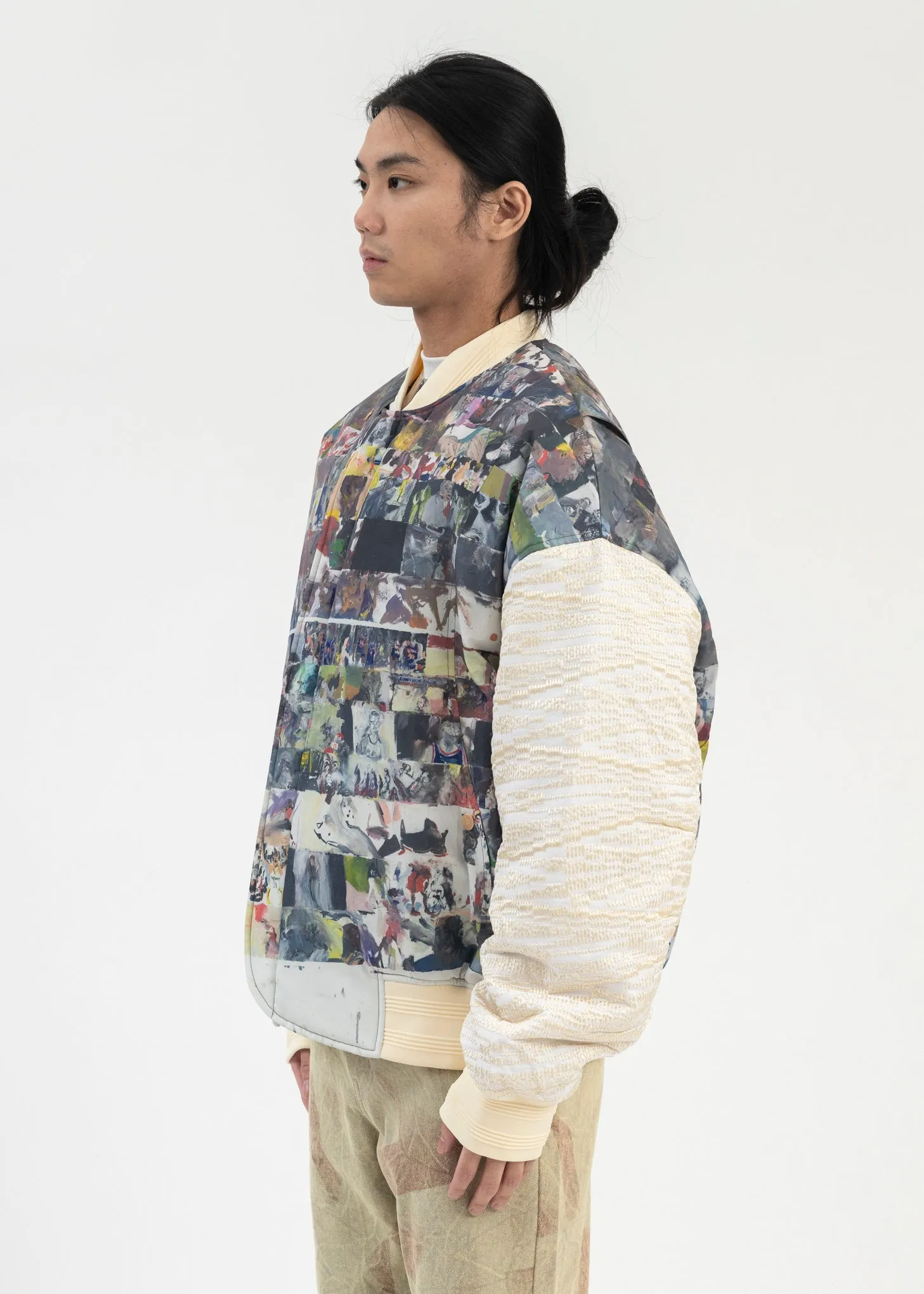 MULTICOLOR HOLIDAY PADDED BOMBER JACKET ARTIST EDITION