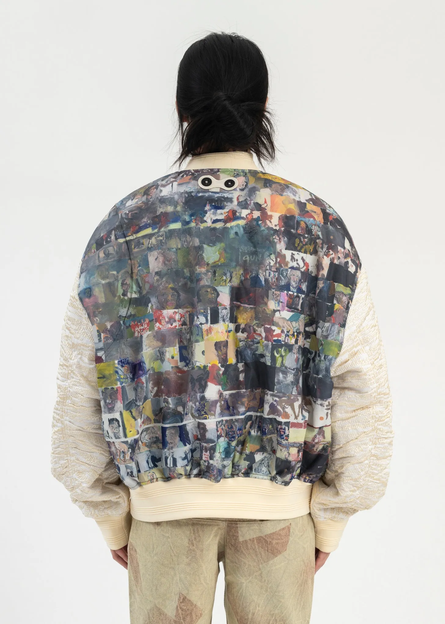 MULTICOLOR HOLIDAY PADDED BOMBER JACKET ARTIST EDITION
