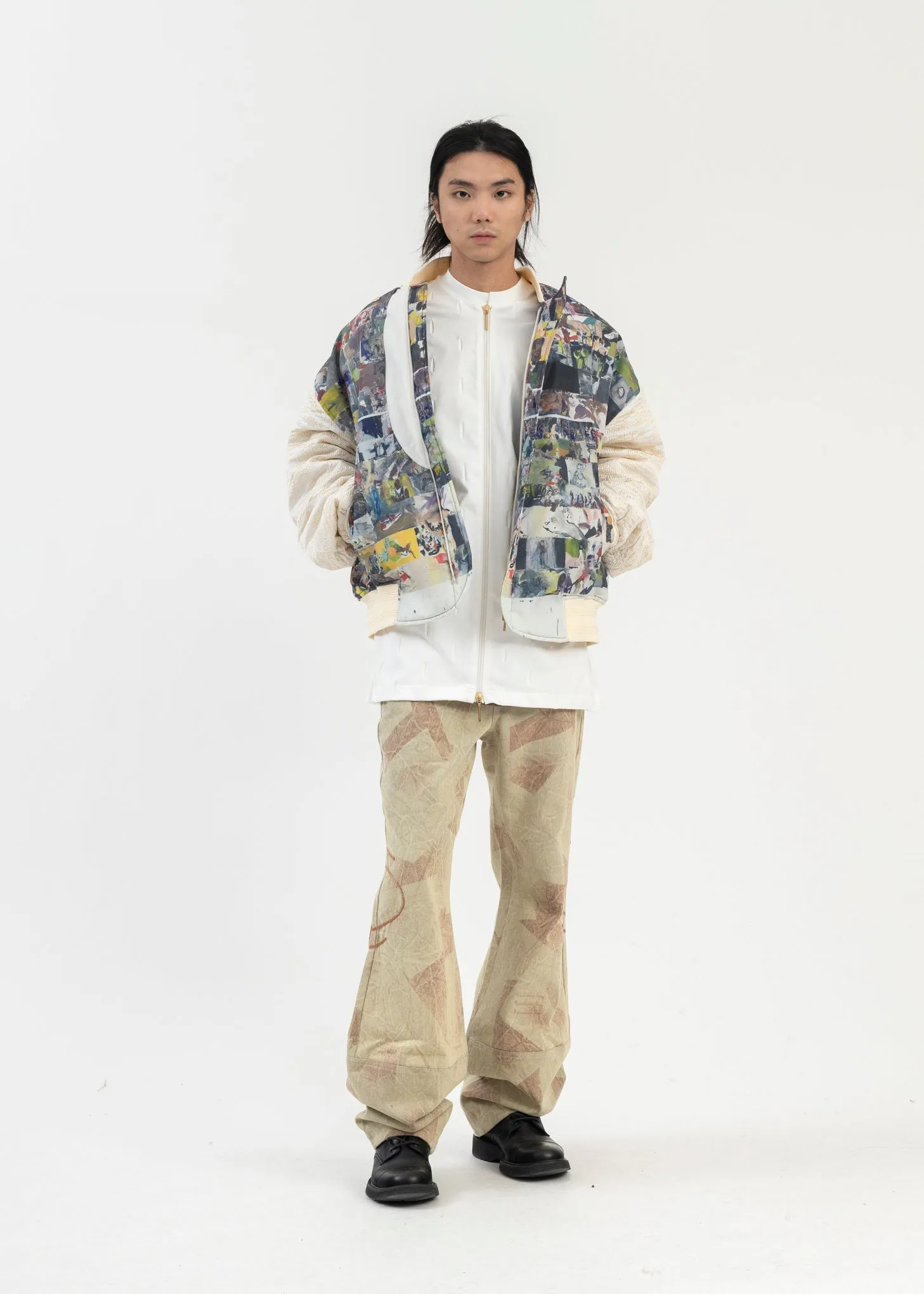 MULTICOLOR HOLIDAY PADDED BOMBER JACKET ARTIST EDITION