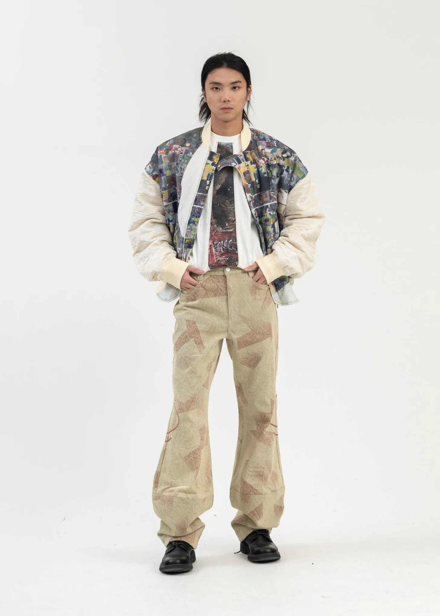 MULTICOLOR HOLIDAY PADDED BOMBER JACKET ARTIST EDITION