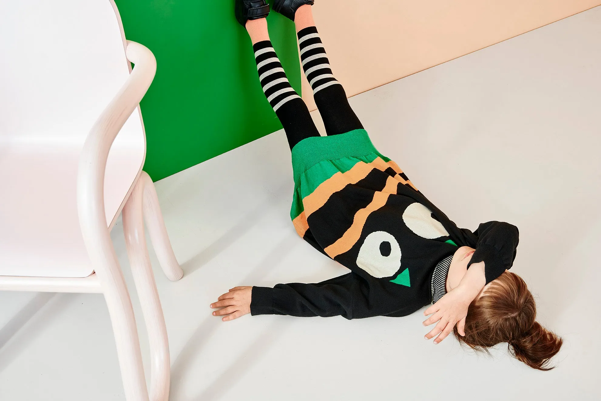 Multicolor Knit Tights