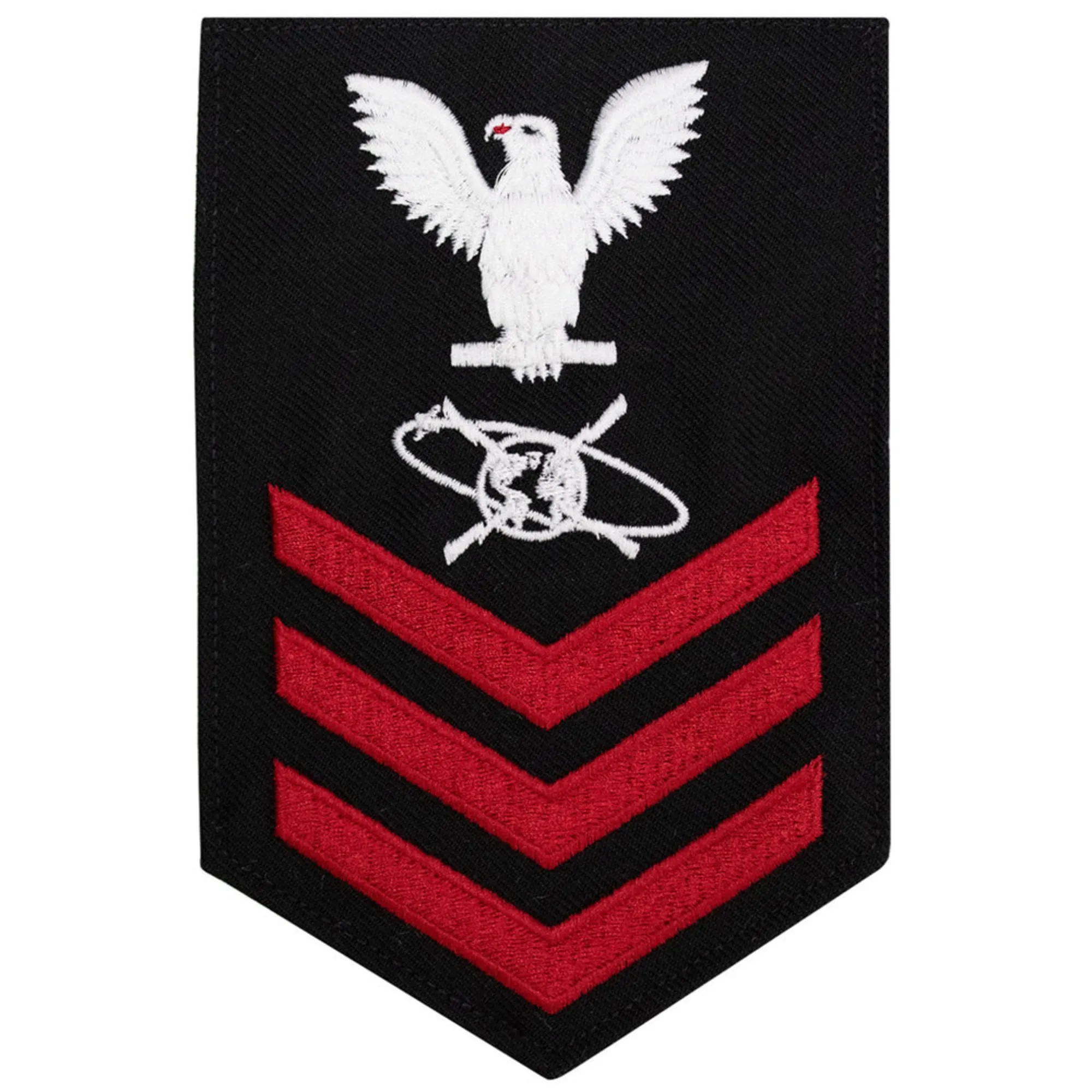 NAVY Men's E4-E6 Rating Badge: Mass Communications Specialist - Blue