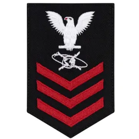 NAVY Women's E4-E6 Rating Badge: Mass Communications Specialist - Blue