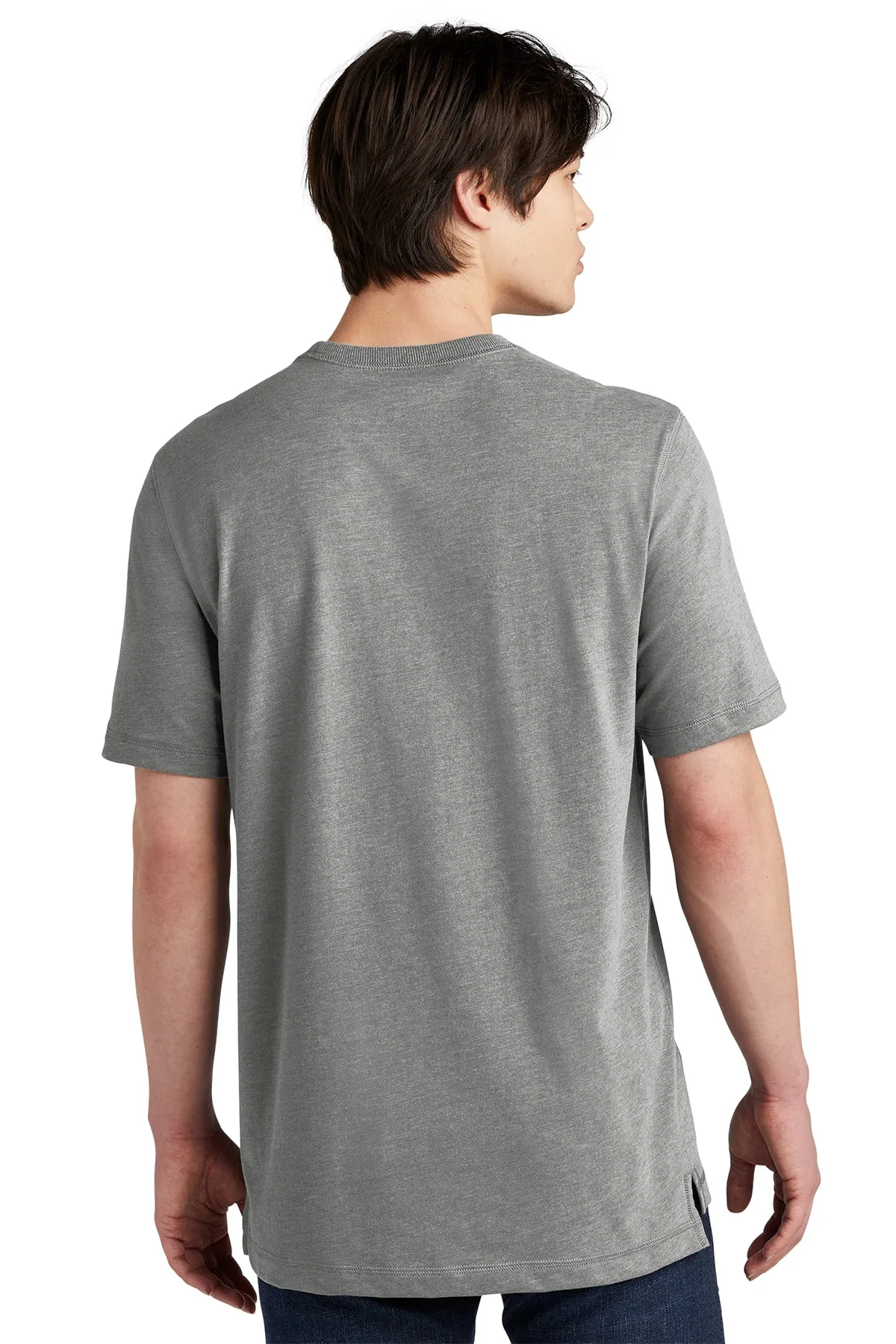 New Era Sueded Cotton Custom Printed Tee's, Shadow Grey heather