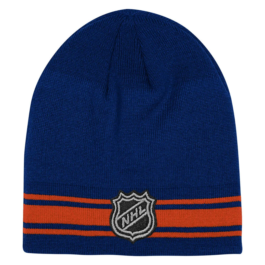 NHL Branded Youth Edmonton Oilers Retro Beanie Knit Toque