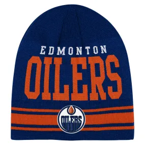 NHL Branded Youth Edmonton Oilers Retro Beanie Knit Toque