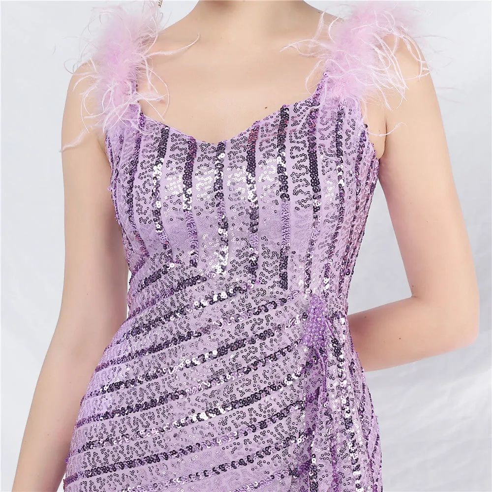 Pandora-31869-Side split dress