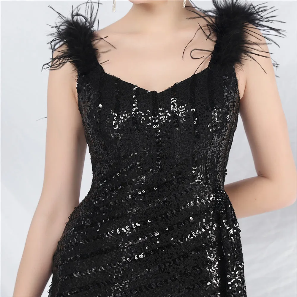 Pandora-31869-Side split dress