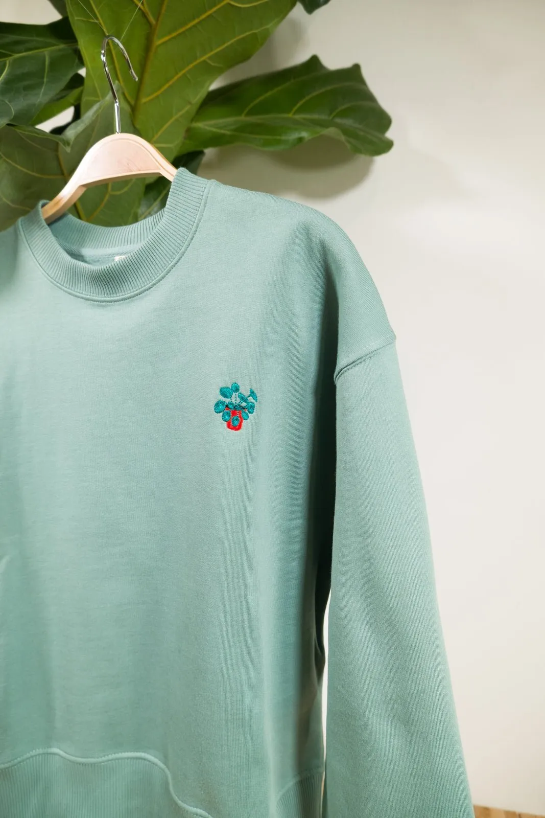 pannenkoekplant womens organic sweater