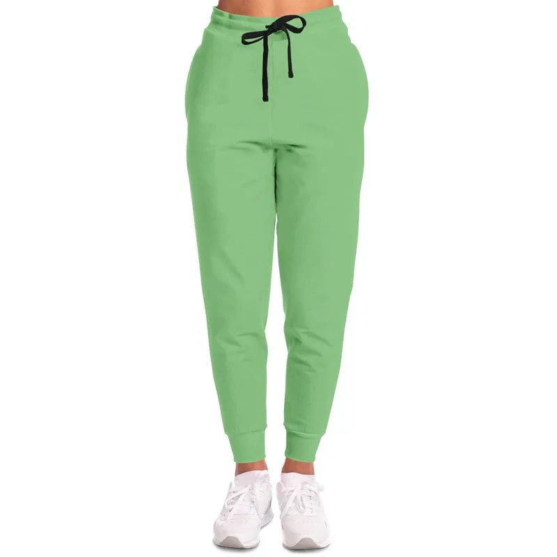 Pastel Green Joggers | Unisex | with PLUS sizes | Bright Pastel Green | C45M0Y60K0