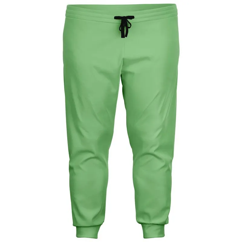 Pastel Green Joggers | Unisex | with PLUS sizes | Bright Pastel Green | C45M0Y60K0