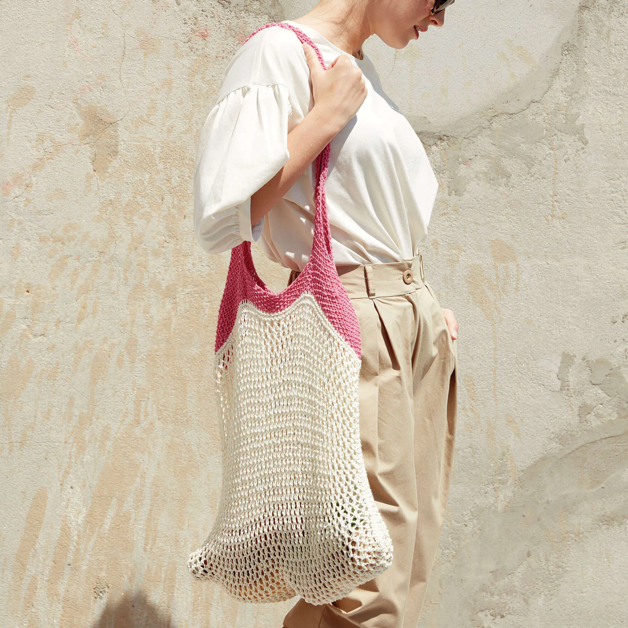 Patons Knit Mesh Market Bag