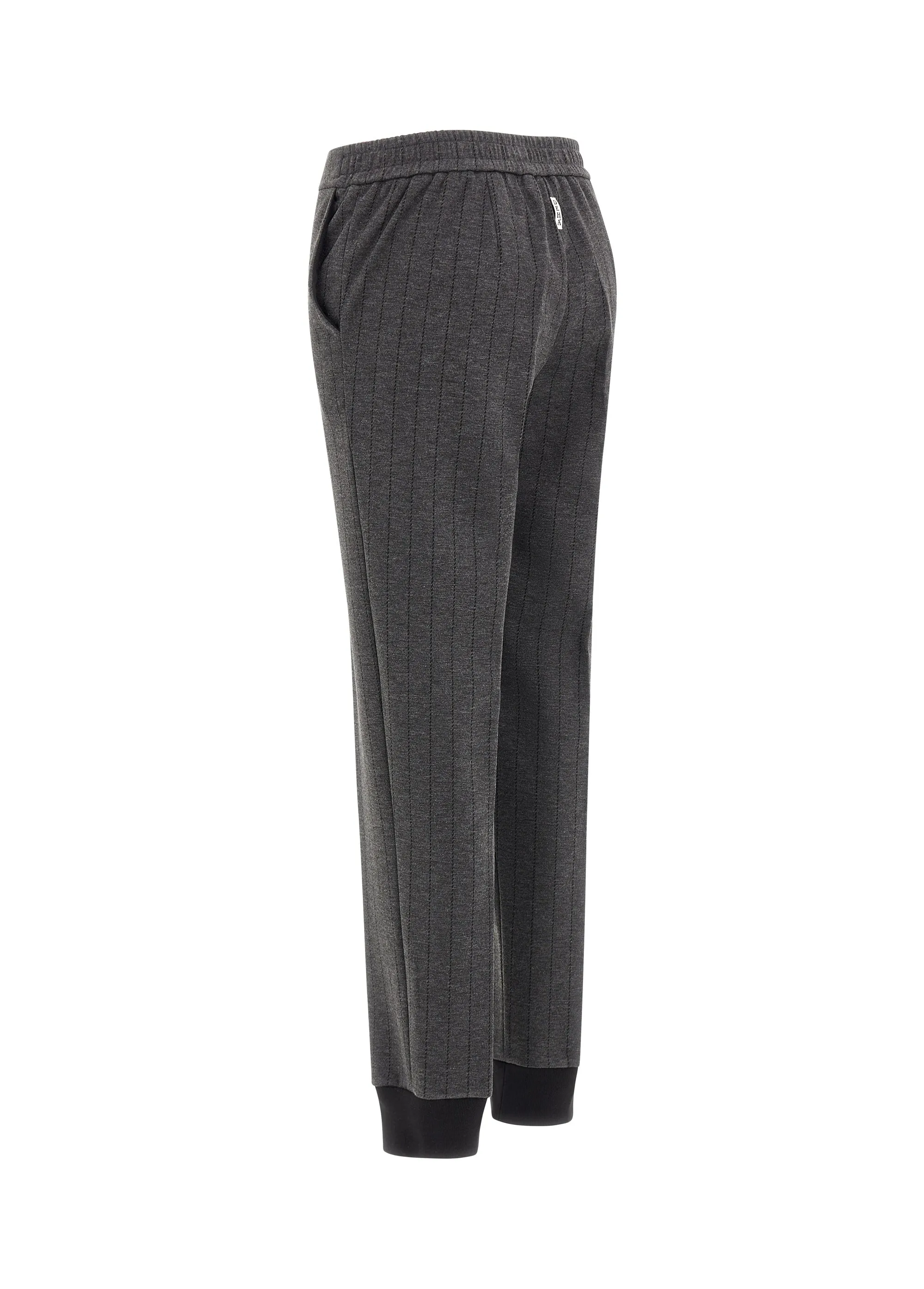 Pinstriped jogger - dark grey/black