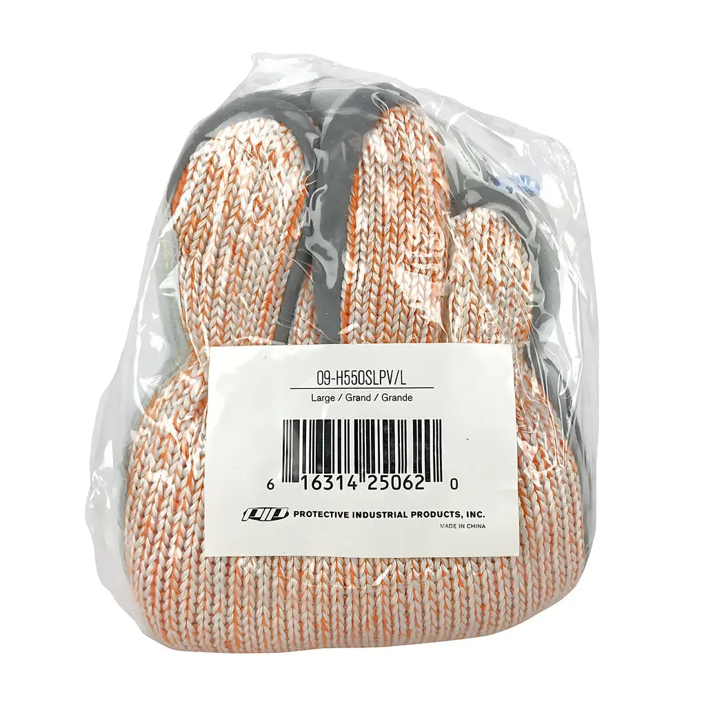 PIP 09-H550SLPV/XXL Seamless Knit HPPE Blended Glove with Split Cowhide Leather Palm and Aramid Stitching - Vend-Ready
