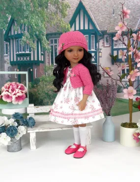 Pocket of Posies - dress and sweater with shoes for Ruby Red Fashion Friends doll