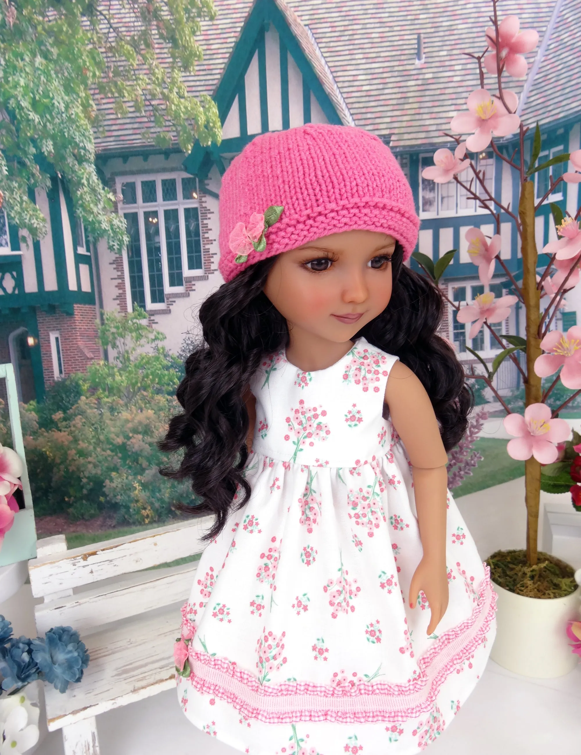 Pocket of Posies - dress and sweater with shoes for Ruby Red Fashion Friends doll