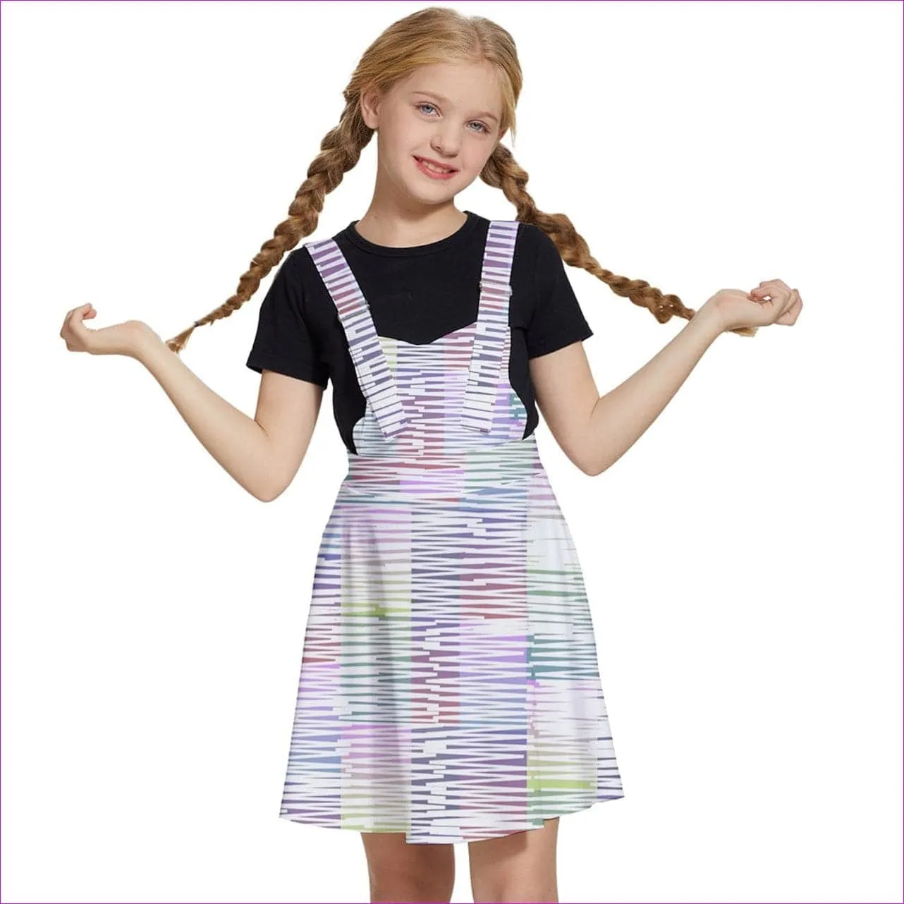 Scribbled Girls' Apron Dress