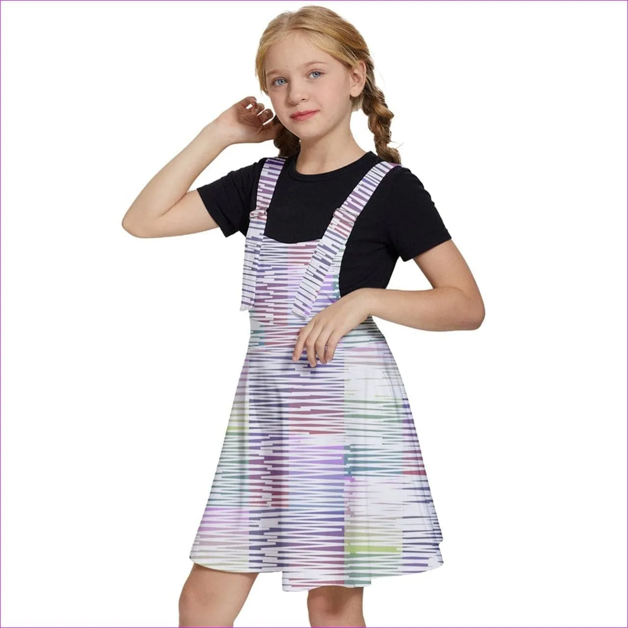 Scribbled Girls' Apron Dress