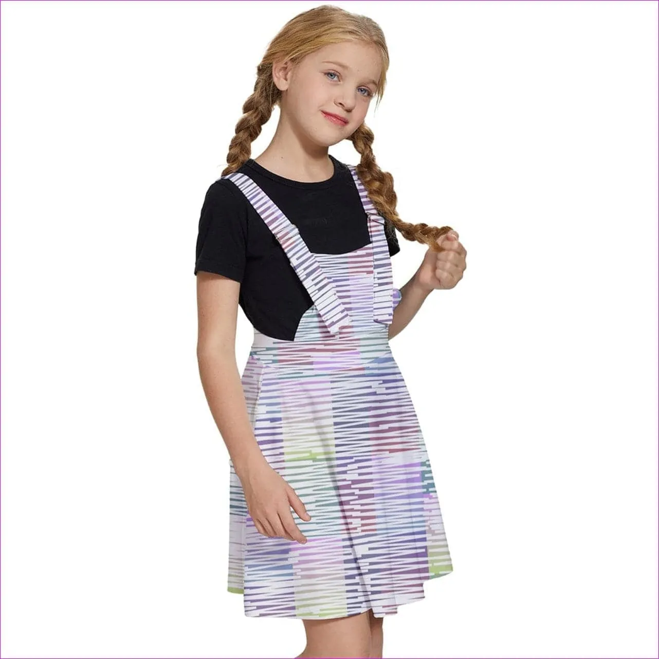 Scribbled Girls' Apron Dress