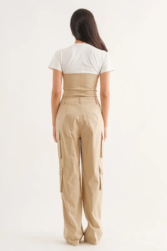Short Sleeve Corset T-Shirt