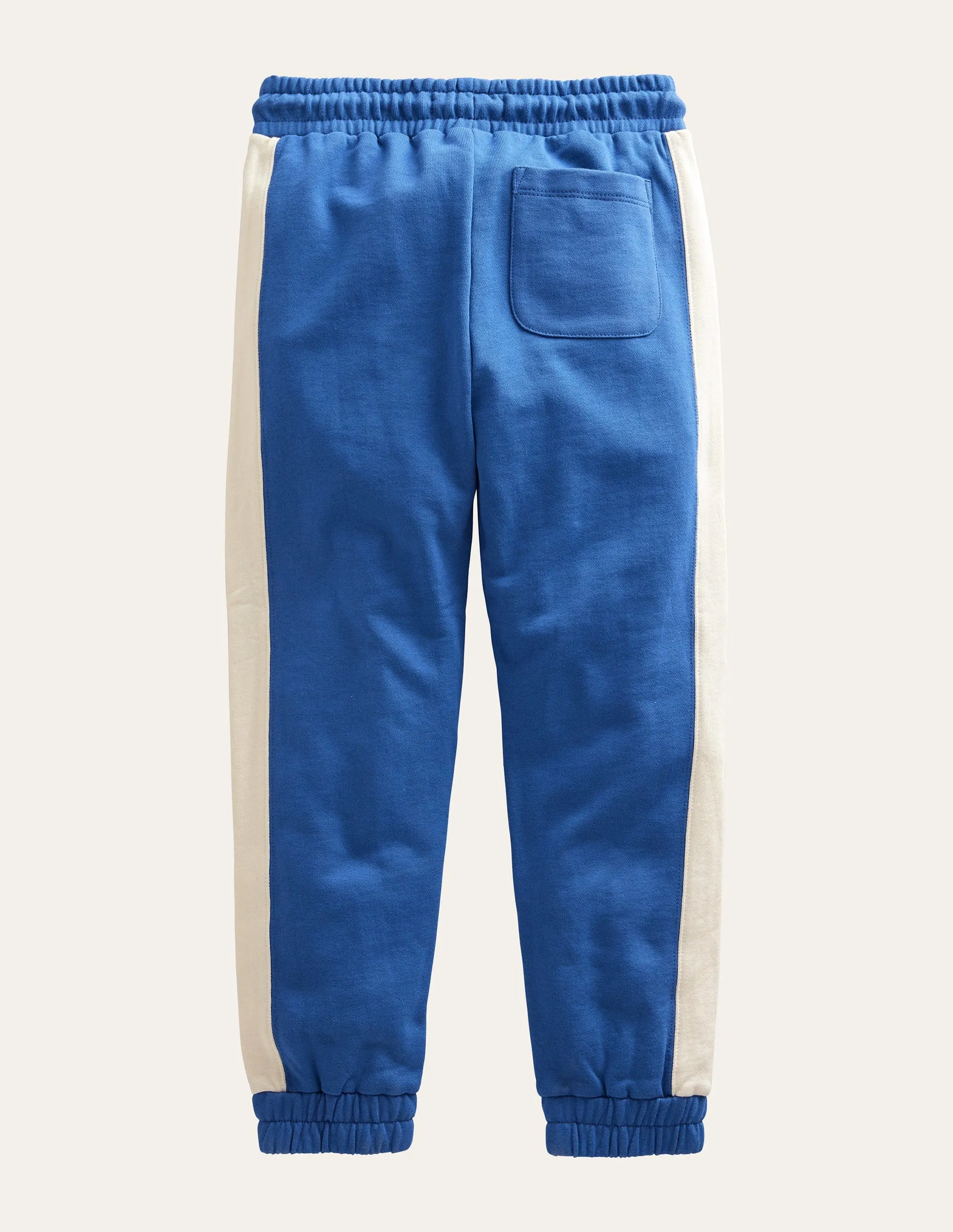 Side Panel Texture Joggers-Bluing Blue