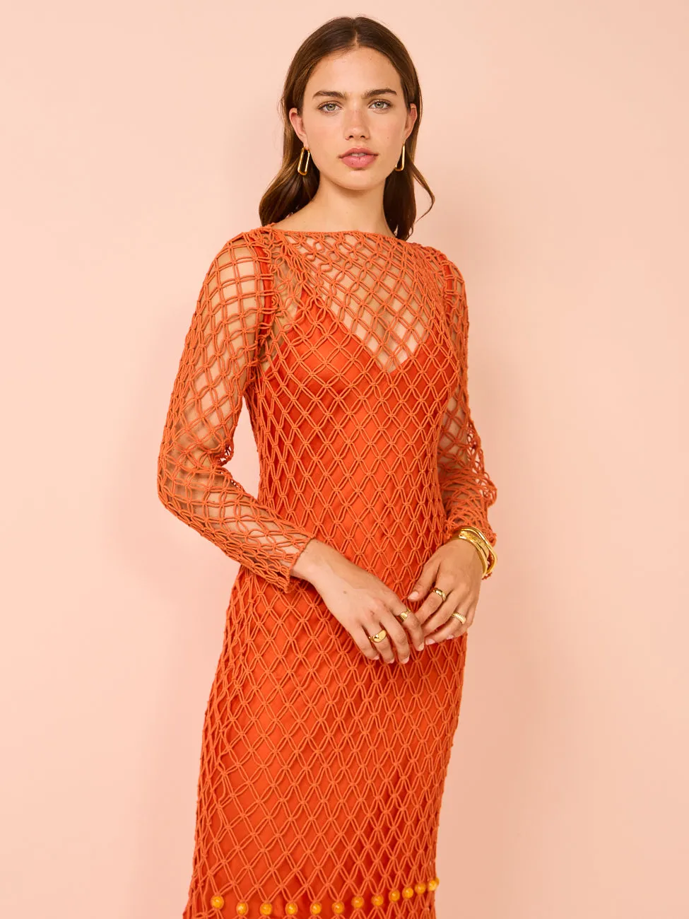 Significant Other Nira Dress in Tangelo